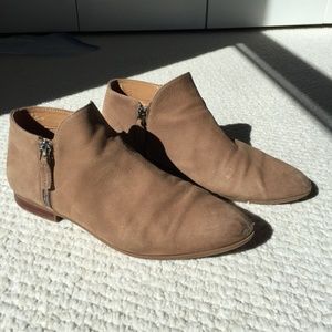 taupe ankle boots